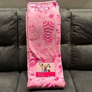 NWT! BARBIE Barbie Doll PINK 1959 PLUSH OVERSIZED 50X 70 Throw Blanket